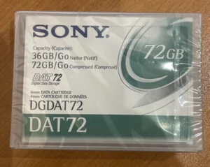 Cartucho de datos SONY DAT72 4 mm - artículo sellado totalmente nuevo - Imagen 1 de 4