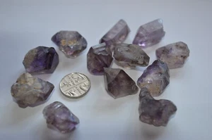 Natural Skeletal Smokey Amethyst Crystal Point min 4g A2746 - Picture 1 of 8