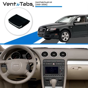 Clip de ventilación de aire acondicionado - pestaña de ventilación Audi A4 2001-2006 - lado del pasajero negro/crm - Imagen 1 de 6