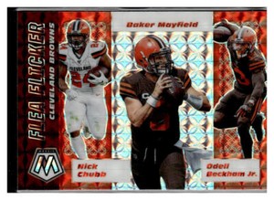2020 Panini Mosaic Baker Mayfield Flea FLicker Mosaic Prizm Browns