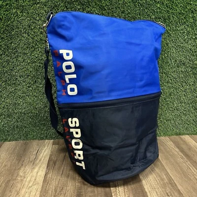 ВИНТАЖНЫЙ 90-Х POLO SPORT RALPH LAUREN СПОРТИВНАЯ ОДЕЖДА СУМКА НАПЛЕЧНЫЙ РЕМЕНЬ С НАДПИСЬЮ - Изображение 1 из 4