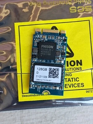 SMART Modular SSD M.2 SATA 128GB +70C Read 460 MB/s SV9M2S46D128GJM21 - Image 1 of 2