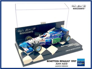 F1 BENETTON RENAULT 1997 - J.Alesi Launch version MINICHAMPS 1/43 Limited ed - Foto 1 di 8