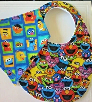 Sesame Street Fabric Dribble  Bibs Bandanas for Toddler Child Baby  - image 1 of 4