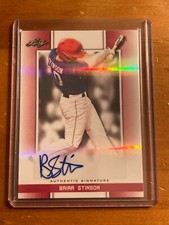 2019 Leaf Perfect Game National Showcase BRIAR STINSON Red Autograph 1/1 #BA-BS2