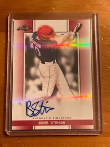 2019 Leaf Perfect Game National Showcase BRIAR STINSON Red Autograph 1/1 #BA-BS2