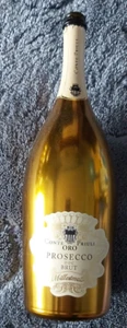 Ornamental gold coloured empty Prosecco wine bottle, 1.5l - Picture 1 of 14