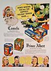 Camel Cigarettes & Prince Albert 1937 Vintage Ad, Christmas Theme