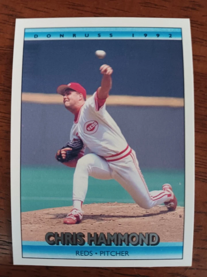 CHRIS HAMMOND CINCINNATI REDS 1992 DONRUSS BASEBALL CARD #172 - Image 1 of 1
