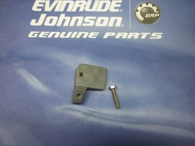 JOHNSON EVINRUDE 9.9 & 15 HP THROTTLE CABLE TRUNNION RETAINER 1988 THRU 1992 - Image 1 of 2