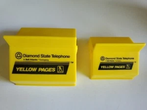 LOT OF VINTAGE BELL TELEPHONE ADVERTISING YELLOW PAGES --PAGE HOLDER-- - Picture 1 of 2