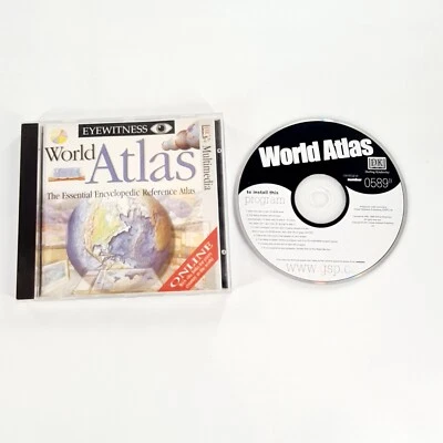 Eyewitness World Atlas CD-ROM Multimedia 1995 Essential Encyclopedic Reference - Image 1 of 4