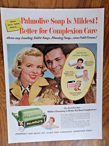 1954 Palmolive Soap Ad Western Cowboy Cowgirl - Picture 1 of 1