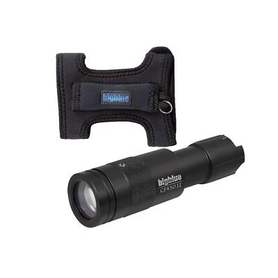 Luz de buceo BigBlue CF450-II 450 lúmenes haz ajustable con guante - negra Foto 1 de 2
