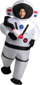 Aufblasbares Astronaut Kostüm Kinder Jungen Mädchen Astronautenanzug Karneval - Bild 1 von 7