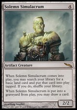 Magic the Gathering MTG Solemn Simulacrum (245) Mirrodin   MP