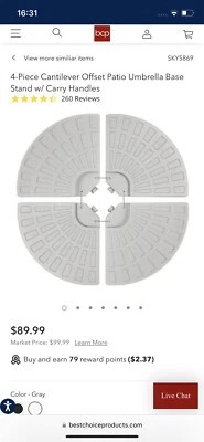 soporte base sombrilla patio Foto 1 de 2