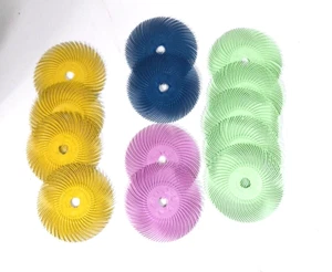 3M Radial Bristle Disc Assortment 3"×3/4" 30126 30129 30132 30130 13 pcs - Picture 1 of 4