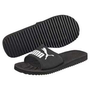 Puma Purecat Badelatschen Badeschuhe Schuhe Sandalen 360262 (black-white 01) - Bild 1 von 1