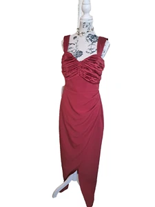 Lipsy Maxi Red Cocktail/Wedding/Cruise/Prom/Evening dress Size 12 - Picture 1 of 11