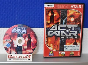 Act of War: Direct Action Atari PC 2006 Eugen Systems Krieg embalaje original shooter STR MSI - Imagen 1 de 2