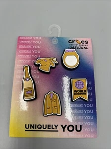 Crocs Jibbitz Uniquely You Charms Original Winner 5 Pack, GOAT, World Champion - Picture 1 of 5
