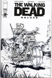 WALKING DEAD DELUXE #1 with ORGINAL ART by Angel Alvarez COA! 2021 Image NM - Picture 1 of 2