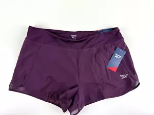 Reebok Speed Power Vector Running Slim Shorts Women's Size XL Workout Purple - Picture 1 of 7