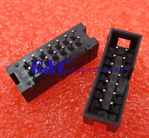 10PCS 2.54mm 2x7Pin 14PIN Straight Male Box Header Shrouded header IDC Socket - Picture 1 of 1