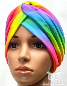 Turban Cap Hijab Headband Bandana Wrap Headband Band Plain Hat Hair Loss Chemo - Picture 1 of 48