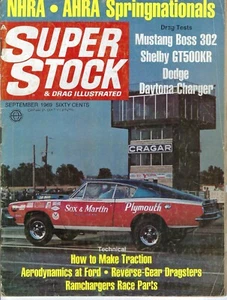 1969 Charger Daytona, Mustang Boss 302, Shelby GT500KR in vintage Super Stock - Imagen 1 de 2
