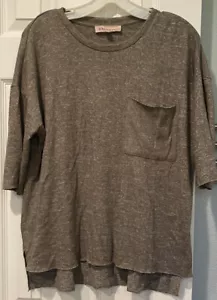 Camisa Suéter Philosophy Verde Crudo Ligero Gran Tamaño Talla XS Bolsillo Suave - Imagen 1 de 10