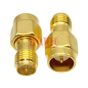 Antena Router WIFI 2.4G 5.8GHz Dorada 50ohm SMA Macho a RP SMA Conector Hembra - Imagen 1 de 9