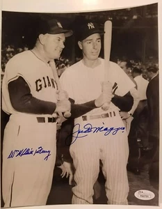 Joe Dimaggio (d.1999) And Bill Terry (d.1989) Signed 8x10 Photo - JSA - LOA - Picture 1 of 11