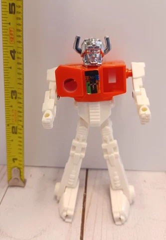 Vintage Silver Transformer Voltron Robot Pencil Sharpener Figure 1980's Cover