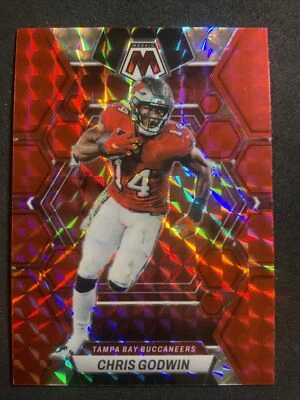 2023 Panini Mosaic Chris Godwin Red Mosaic Prizm Parallel SP Tampa Bay  - Image 1 of 4