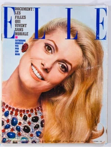 Catherine Deneuve DAVID BAILEY Lingerie FRENCH ELLE magazine December 1966  vtg - Picture 1 of 1
