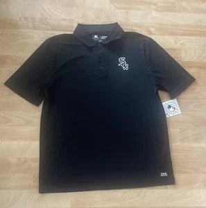 Authentic MLB TX3 Cool Chicago White Sox Men’s Polo Black Size Large - Picture 1 of 11