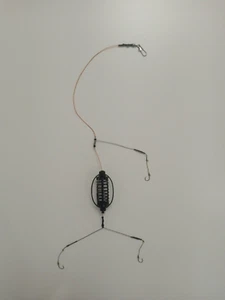 5 pcs Carp Spring Fishing Feeder 20g Fishing #6 Bait Fishing Tackle 3 hooks - Picture 1 of 14