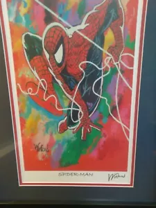 Spiderman Druck GERAHMT UND MATTIERT Giclee signiert von WINFORD 18"" x 12"" mit COA - Bild 1 von 3