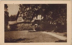 Alte Hazeldon Farm Brook Indiana Postkarte Der Pavillon in Hazeldon Postkarte PC - Bild 1 von 2