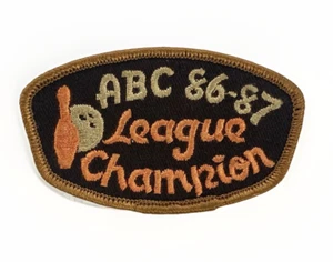 ABC 86 - 87 League Champion Bowling Embroidered Patch 1986 - 1987 - Picture 1 of 2