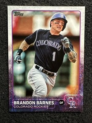 BRANDON BARNES #492 2015 Topps Baseball QTY Colorado Rockies - Image 1 of 2