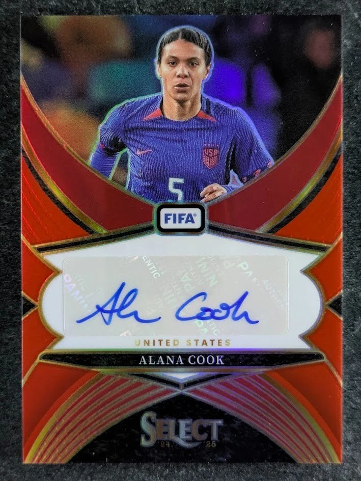 2024-25 Panini Select FIFA ALANA COOK Red Prizm SP United States #SS-AC - Image 1 of 4