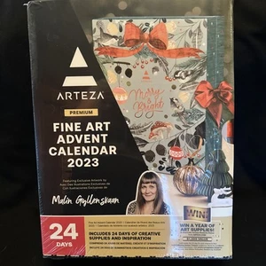 Arteza Premium Advent Calendar 2023 Fine Art, 24 Days Art Supplies Holiday Gift - Picture 1 of 10