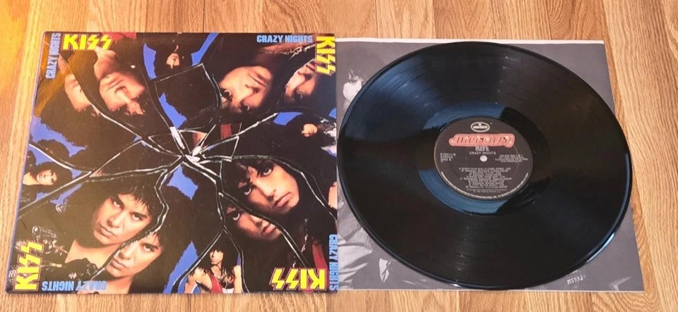 Kiss CRAZY NIGHTS 1987 NM LP BMG Record club original inner sleeve Clean! copy - Image 1 of 1