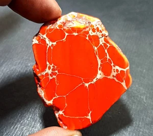 108.45Ct Natural Arizona Superior Orange Turquoise Slab Rough Certified Gemstone - Picture 1 of 6