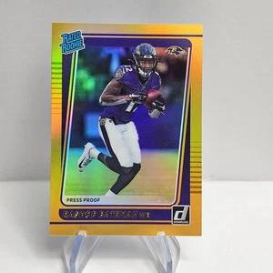 Rashod Bateman RC 2021 Donruss Gold Press Proof Rated Rookie #265 Ravens - Picture 1 of 2