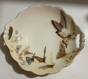 Maritza Zdekauer (MZ) Porcelain Bowl Late 1800’s Austria Butterflies - Picture 1 of 2