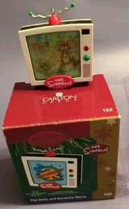 Vtg Simpsons The Itchy and Scratchy Show 2005 Carlton Cards Xmas Tree Ornament - Picture 1 of 10